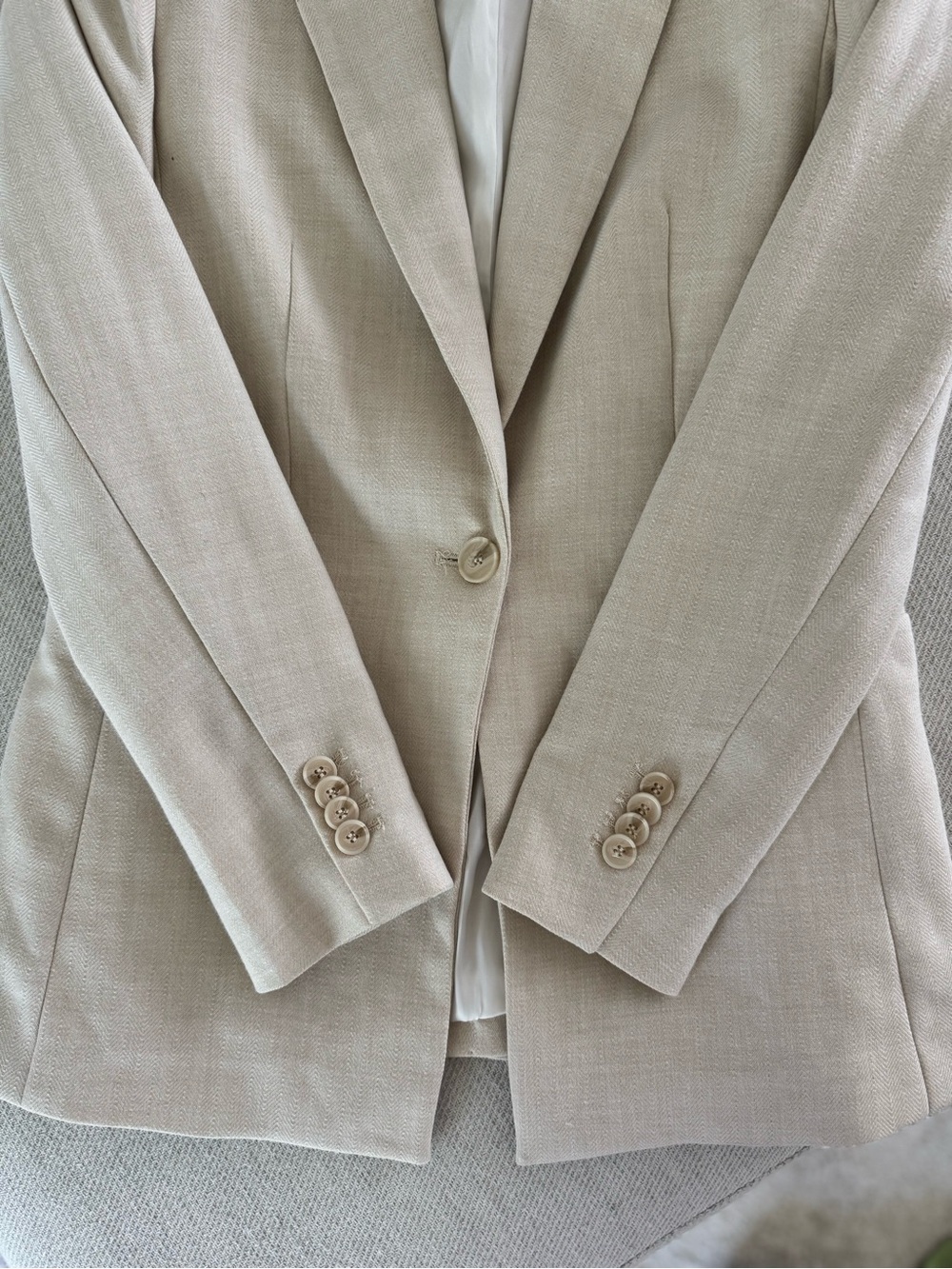 H&M Beige Single-Button Blazer - Picture 4 of 9